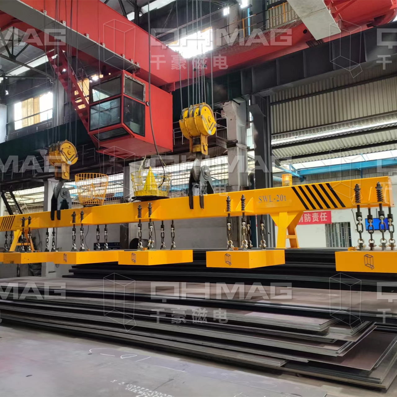 千豪吊鋼板電永磁吊具，鋼板吊具，電永磁吊具，磁力吊具