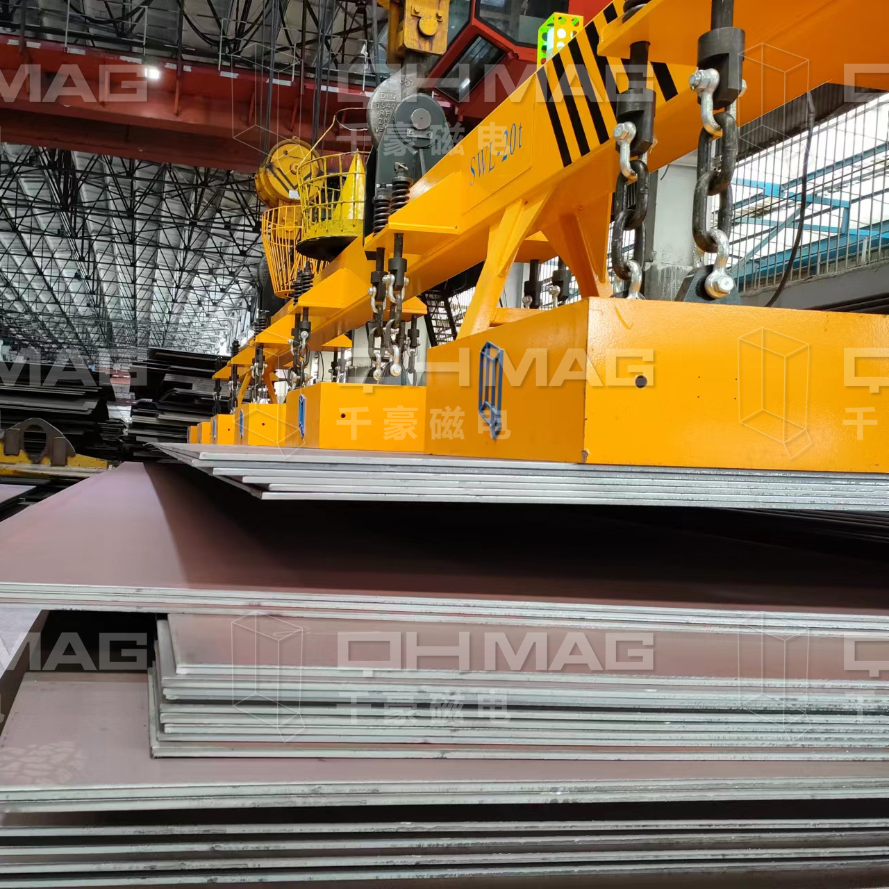 千豪吊鋼板電永磁吊具，鋼板吊具，電永磁吊具，磁力吊具