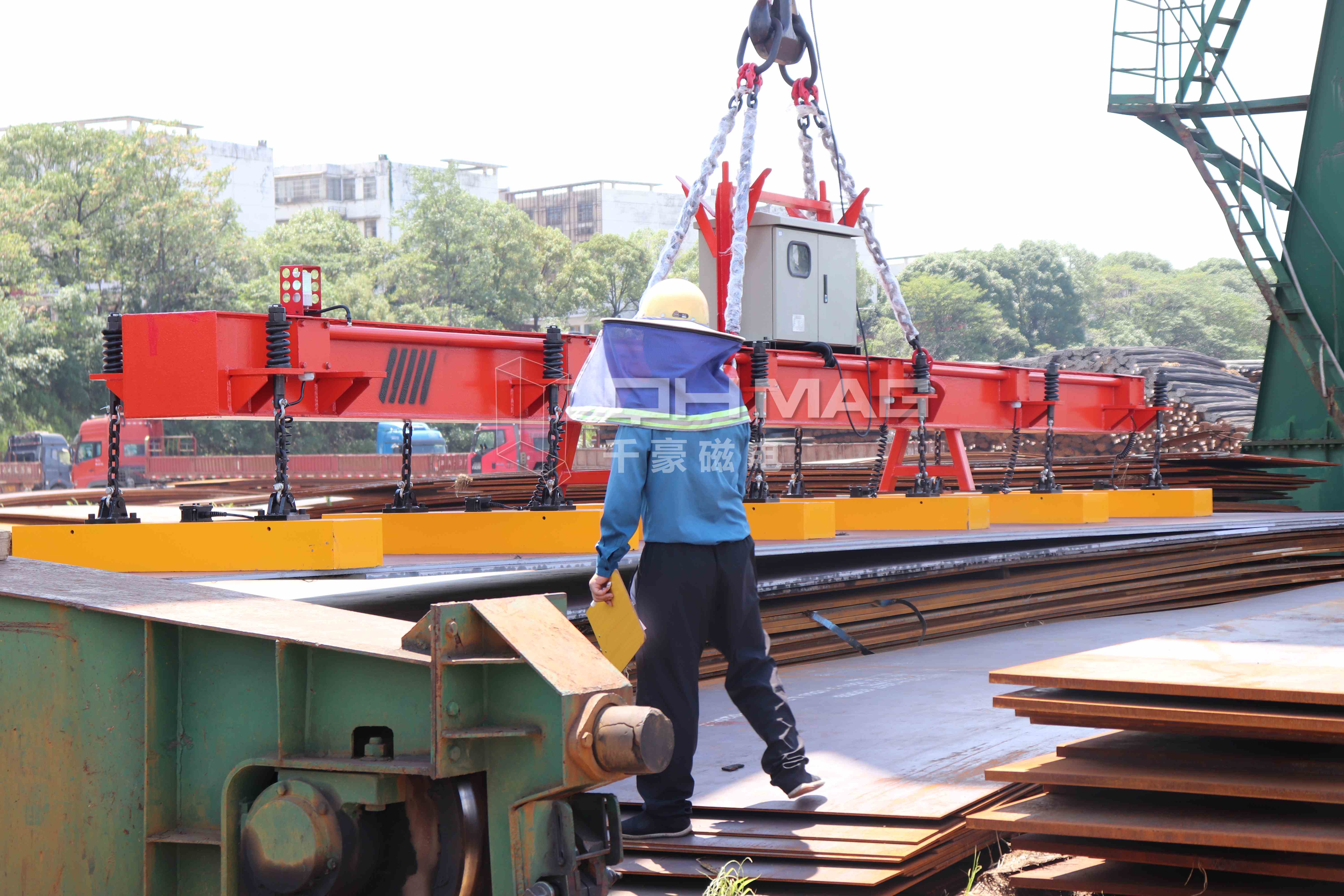 千豪鋼板電永磁吊具，起重電永磁鐵