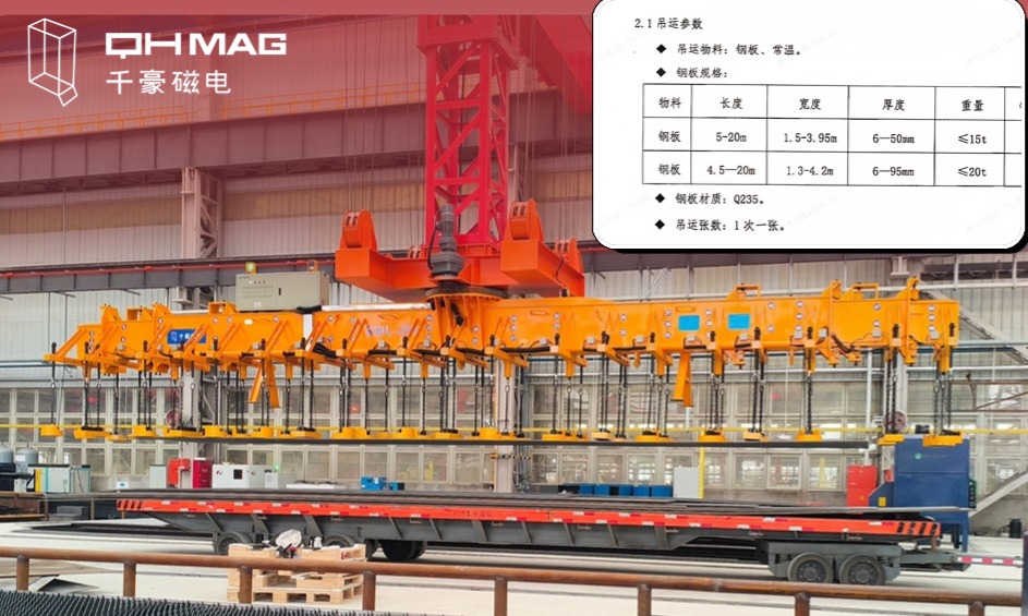 千豪起重電永磁鐵，電永磁吊具，吊鋼板專(zhuān)用夾具